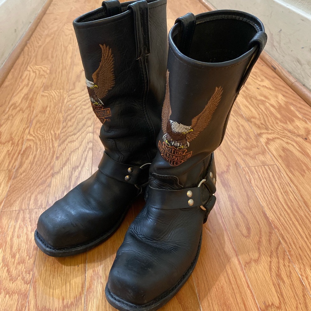 Harley Davidson Motorcycle Boots Mens 8